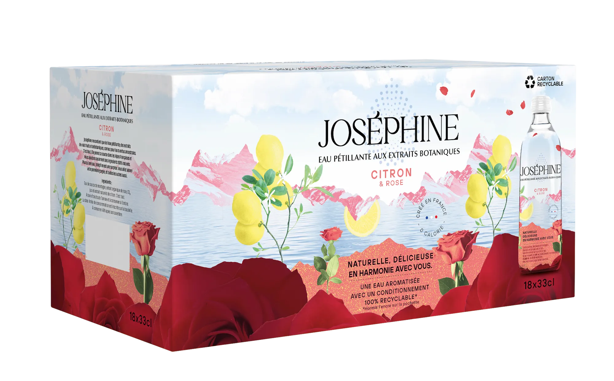 Pack 18x33cl citron rose – Joséphine